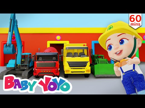 The Colors Song (Construction Vehicles) + more nursery rhymes & Kids songs - Baby yoyo