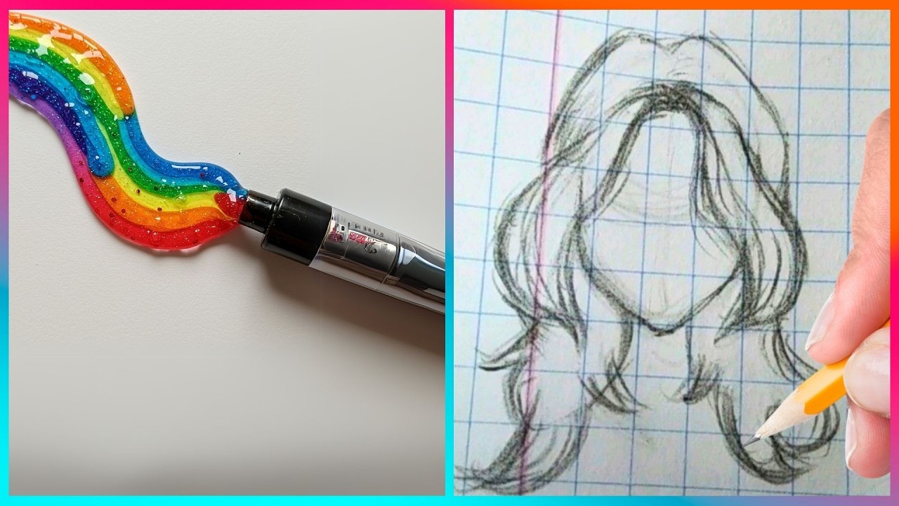 Easy Art TIPS & HACKS That Work Extremely Well ▶ 10