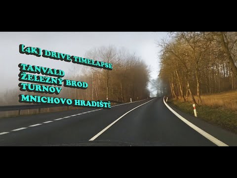 [4K] Driving CZ (3x) Tanvald - Turnov - Mnichovo Hradiště