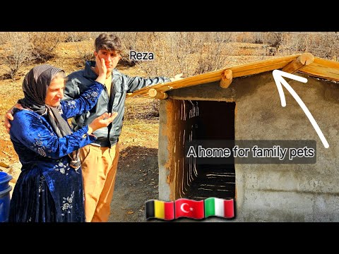 Reza baut seiner Familie mit Hilfe von Nachbarländern ein Haus.