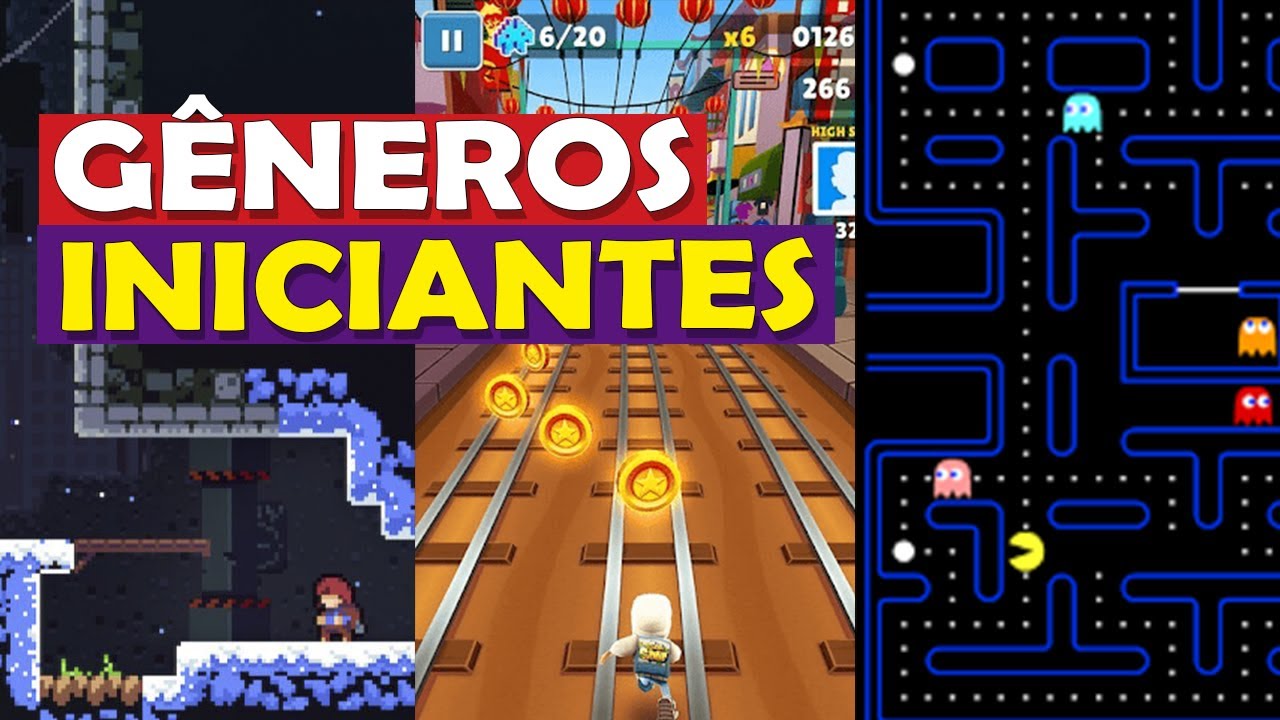 5 GÊNEROS DE JOGOS PARA INICIANTES