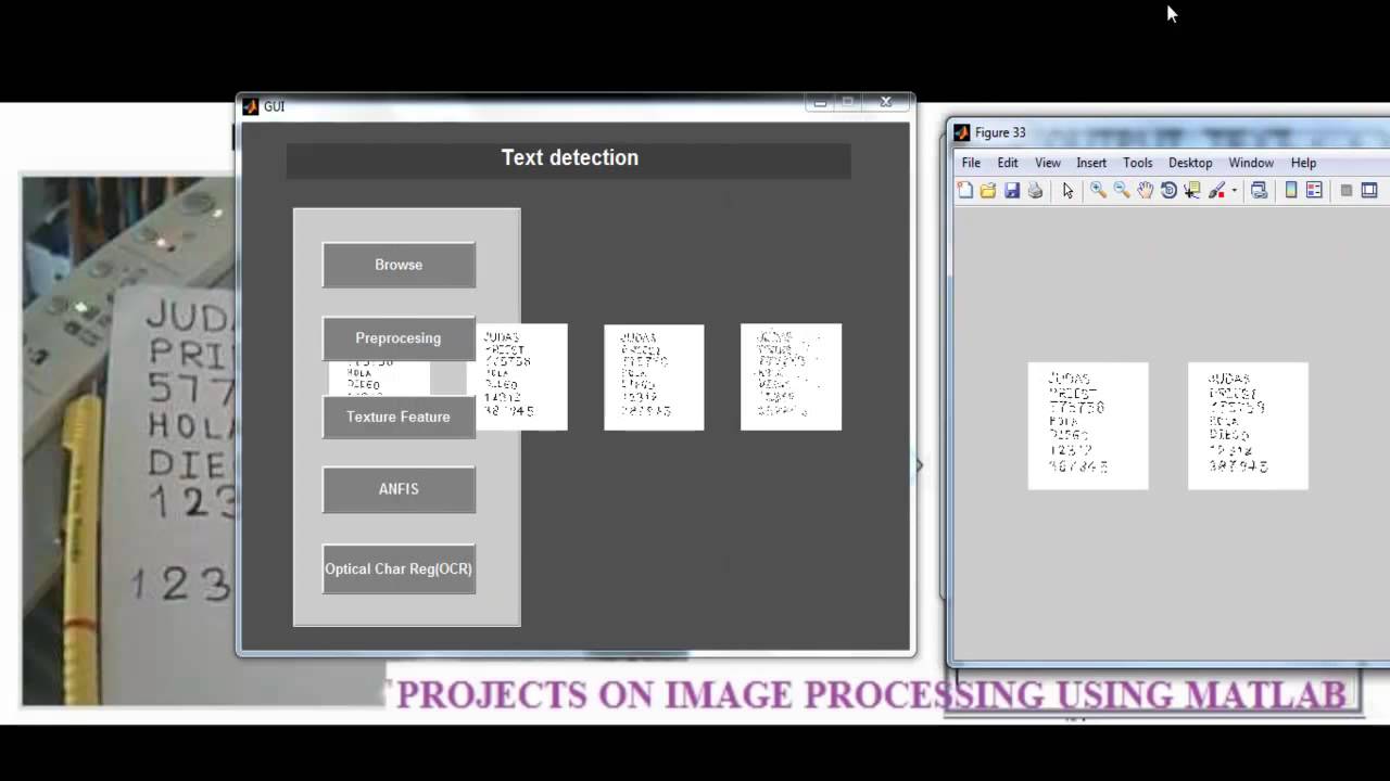 Projects on Image Processing using Matlab