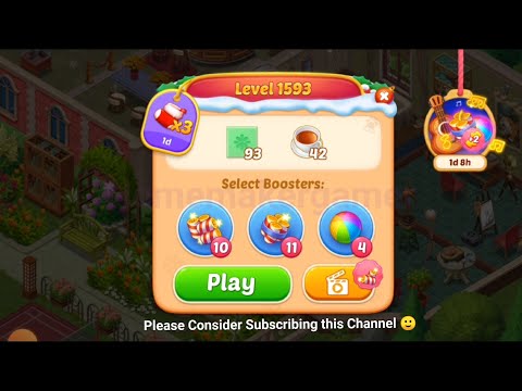 Matchington Mansion Level 1593, Level 1594 & Level 1595(Hard Level)