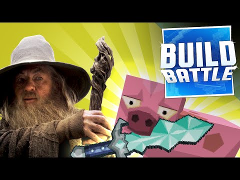 Minecraft: Build Battle - PORK SWORDS AND WIZARD HATS