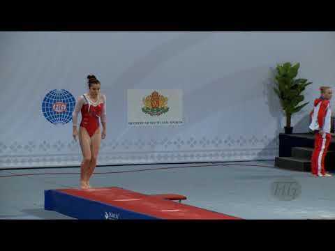 CALLON Lea (FRA) - 2017 Trampoline Worlds, Sofia (BUL) - Qualification Tumbling Routine 1