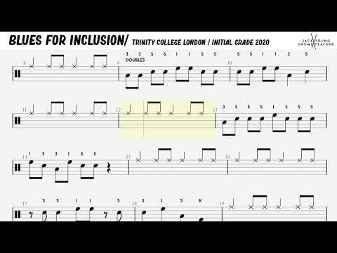 How to play Blues Inclusion On Drums 🎵