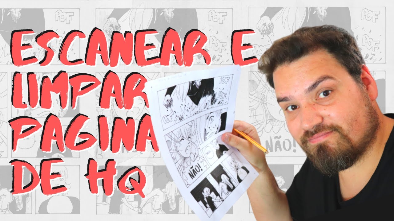Como escanear e limpar sua página de quadrinhos - Tutorial