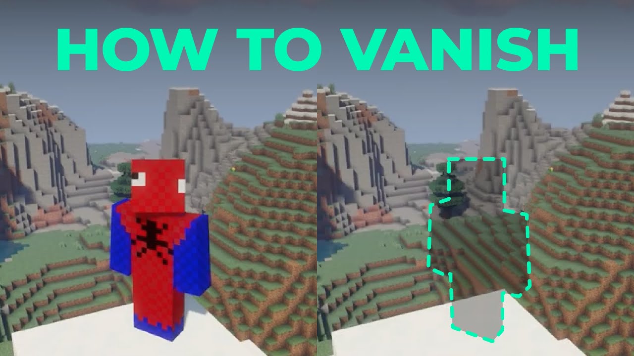 How to Make Yourself Vanish in Minecraft