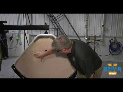 Inspecting the Rear Boiler Door Refractory - Weekly Boiler Tips