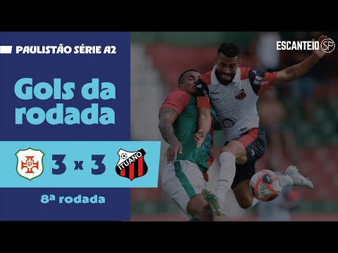 BRIOSA E GALO EMPATAM EM JOGAÇO | Portuguesa Santista 3 x 3 Ituano | Gols do Paulistão Série A2 2025
