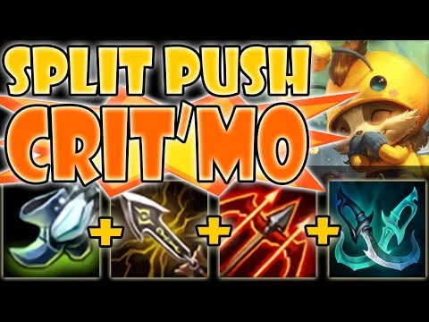 LMAO!! FULL CRIT SPLIT PUSH TEEMO IS SO ANNOYING! Teemo vs Tryndamere S9 Ranked Commentary