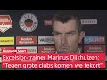 Marinus Dijkhuizen na Excelsior-Roda JC (1-3): 'We kunnen geen goede serie neerzetten'