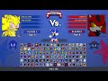 Sonic All Forms Fleetway Sonic VS Shadow GT Hell Reaper Shadow I Sonic Battle MUGEN HD