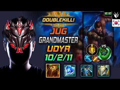 천상계 정글 우디르 태불방 치속 - GrandMaster Udyr Jungle vs Zac - 롤 KR 12.10