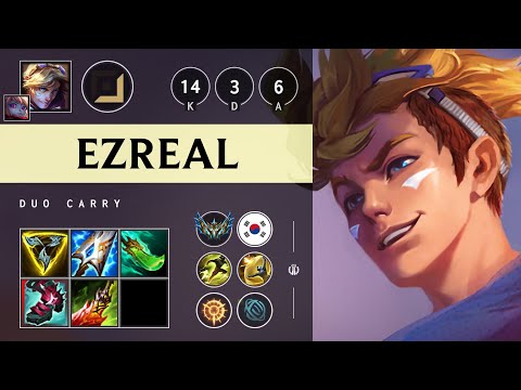 Ezreal ADC vs Lucian - KR Challenger Patch 25.14