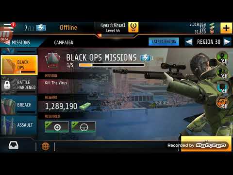 Kill Shot Bravo Region 30=2nd  Black Ops Mission Complete