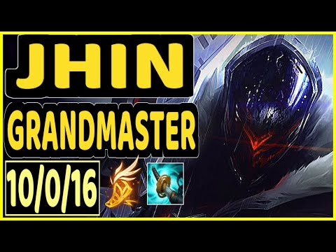 SEDRION (JHIN) - 10/0/16 KDA BOTTOM ADC GAMEPLAY - EUW Ranked GRANDMASTER