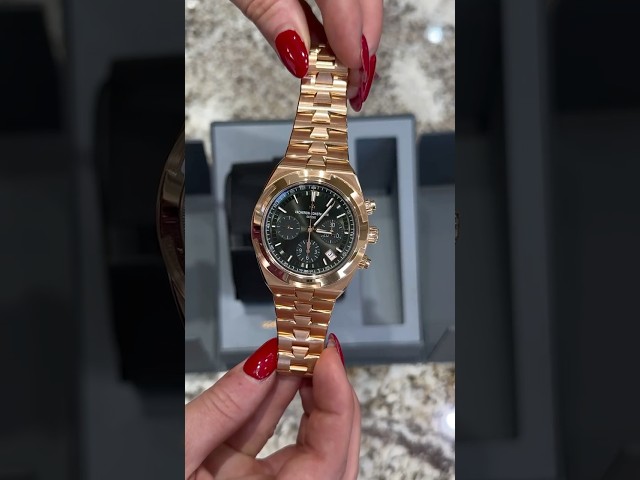 Vídeo relacionado con ONECMN Correa de reloj de piel auténtica para Vacheron Constantin Overseas Series 4500 V 5500 V P47040 hebilla de acero inoxidable 25 x 8 mm para hombre, 25-8mm, Ágata