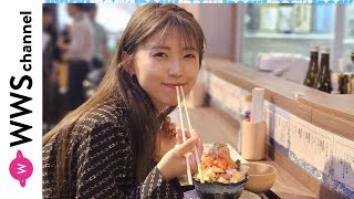 大阪出身・アーティスト未怜が東京ドームシティで食レポ！第１弾でもつ鍋、海鮮丼に挑戦＜FOOD STADIUM TOKYO＞
