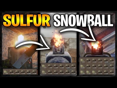 SULFUR SNOWBALL RAIDING - Profit or Fail | Rust Vanilla