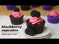 Chocolate Cupcake Recipe With Blackberry Buttercream Blackberry Cupcakes Cupcake Decorating