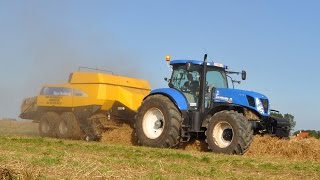 preview picture of video 'New Holland T7.270 & NH BB950A - Loonw. Van Holderbeke Patrick'