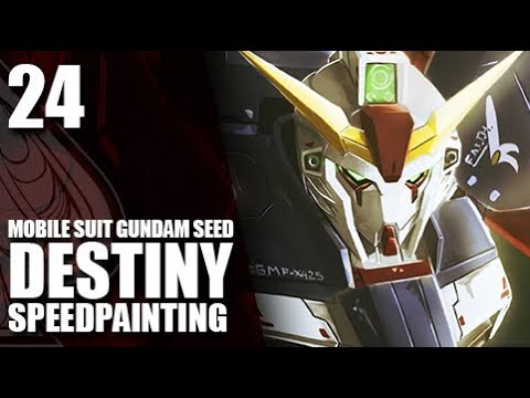 Destiny Gundam Speed Painting