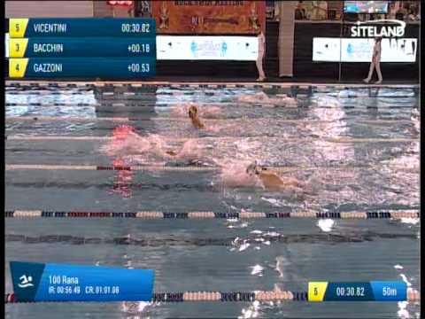 Serie 2 dei 100 Rana  Assoluti M Agonisti - 7° Trofeo SOGEIS Montichiari