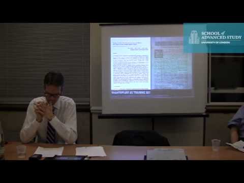 London Seminar in Digital Text and Scholarship: 'Protocols for Encoding Shakespeare'