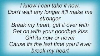 Keith Anderson - Break My Heart Lyrics