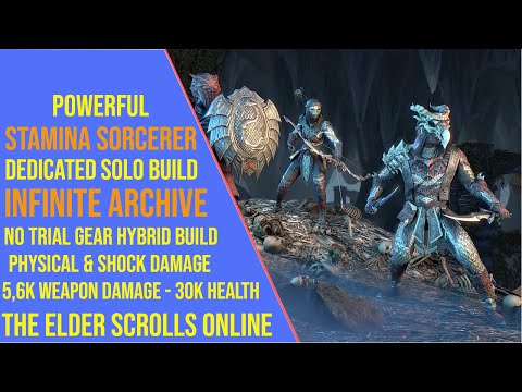 Powerful Stamina Sorcerer Solo Build for the Infinite Archive in ESO