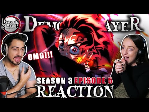 OMG THE BEST EPISODE!!! 🔥 Demon Slayer Season 3 Episode 5 REACTION! | 3x5 "Bright Red Sword"