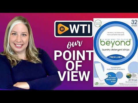 Laundry Detergent Strips [32 strips] - Fresh Linen - Eco-friendly - WTI product video review