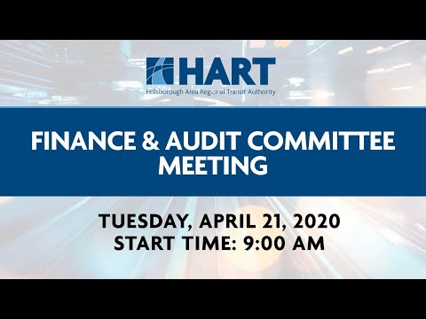 HART Finance & Audit Committee Meeting - 4.21.2020