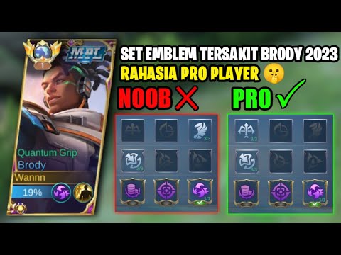 99,9% USER BRODY TIDAK TAHU SET EMBLEM TERSAKIT BRODY TERBARU 2023!! - Mobile Legends