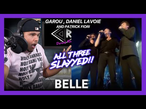 First Time Reaction Garou, Daniel Lavoie, Patrick Fiori Belle LIVE! | Dereck Reacts