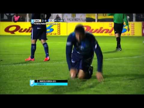 Gol de Berza en contra. Santamarina 2 - Gimnasia (J) 0. Fecha 19. Primera B Na