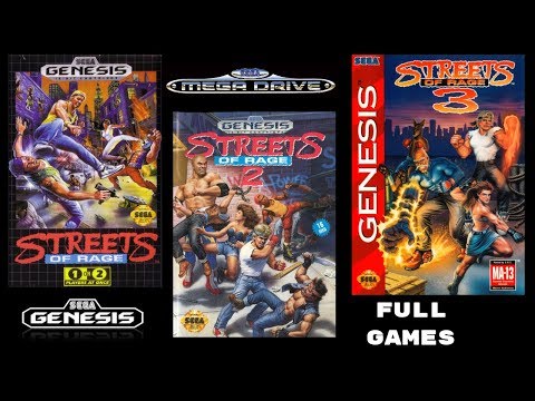 Streets Of Rage TRILOGY HARD DIFFICULTY (SEGA GENESIS/MEGA DRIVE) Longplay/Full Game NO COMMENTARY