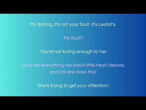 I Want More - Lestat the musical - karaoke - instrumental with lyrics