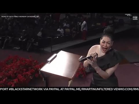 Keke Wyatt singing at Angie Stone Funeral ❤️