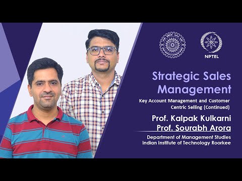 Strategic Sales Management Prof sourabh arora Prof kalpak kulkarni
