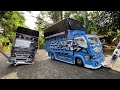VERY SWALLOWING ️MINIATURE CANTER TRUCKS ACROSS SUMATERA DUET SWALLOWING AND ALMOST OVEROVER