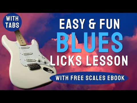 Fun Aggressive Blues Licks in the SRV style - with TABS and FREE eBook