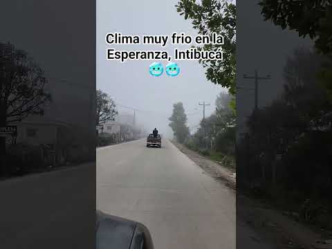 Rico clima en La Esperanza Intibucá