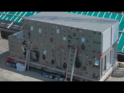 KKF | BV Neubau Regionale Schule Bützow - Anlieferung und Montage Mandik RLT-Gerät