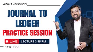 Ch 2 | L03 | Ledger & Trial Balance | Journal to Ledger | Live Practice Session | Problem 2