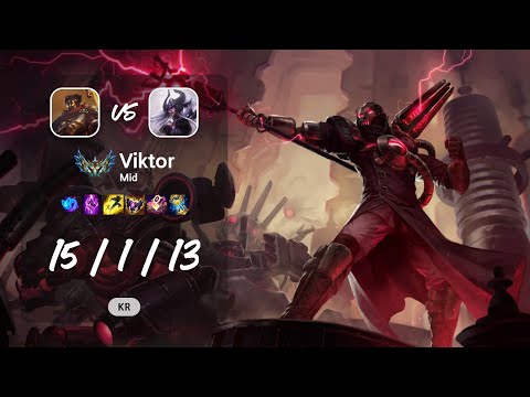 Viktor Mid vs Syndra - KR Challenger Patch 13.10