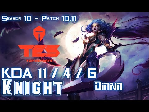TES Knight DIANA vs GALIO Mid - Patch 10.11 KR Ranked