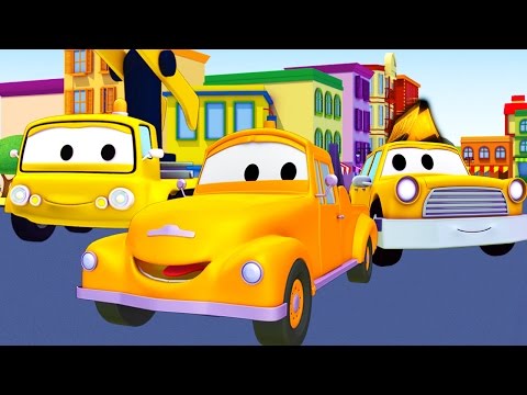 Tom the Tow Truck and his friends in Car City Carl the supertruck, Troy the Train and the Car Patrol