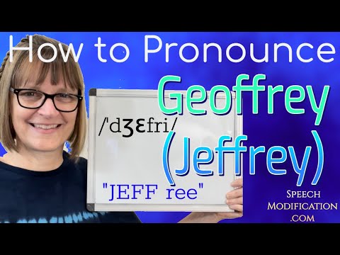 How to Pronounce Geoffrey (Jeffrey)